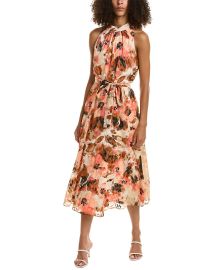 Anne Klein Tie Neck Midi Dress Shop Premium Outlets at Shop Simon